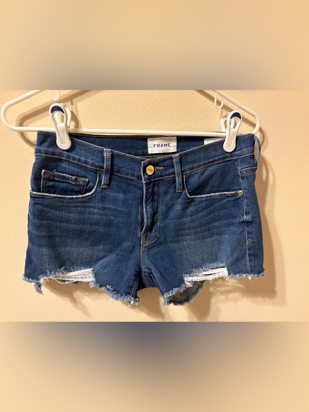 Frame Le Cutoff denim shorts Sz 24